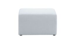 Amy Square Pouffe, boucle grey