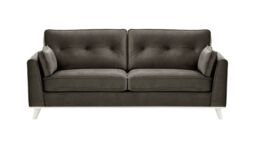 Farrow 3 Seater Sofa, graphite, Leg colour: white - thumbnail 1