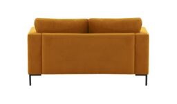 Gosena 2 Seater Sofa, mustard, Leg colour: black metal - thumbnail 4
