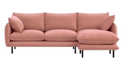 Nimbus Right Hand Corner Sofa, dirty pink