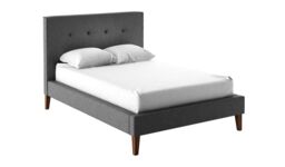 Inspire Upholstered Bed Frame, dark grey - thumbnail 1