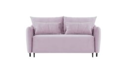 Zoya 2 seater Sofa Bed, lilac, Leg colour: black - thumbnail 1