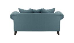 Monza 2 Seater Sofa, Deep blue/Silver, Leg colour: black - thumbnail 2