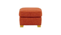 Avos Footstool, burnt orange, Leg colour: like oak - thumbnail 2