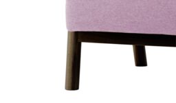 Luppo Click-Clack Folding Sofa Bed, pink, Leg colour: dark oak - thumbnail 3