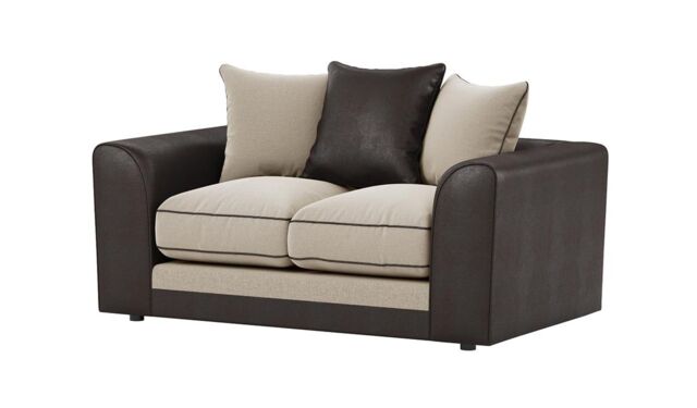 Dillon 2 Seater Sofa Bed, beige/brown - image 1