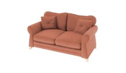 Lear 2 Seater Sofa, dirty pink