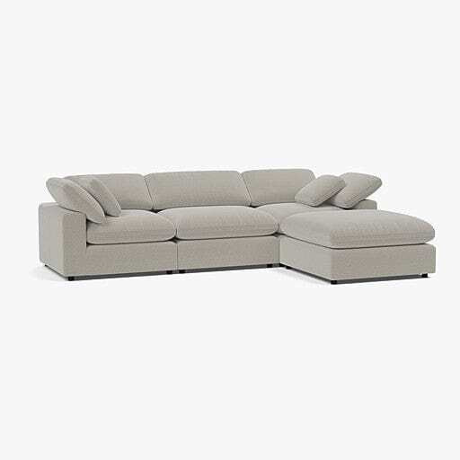 Sofa Club Savoy Left/Right Corner Sofa Footstool End Pebble