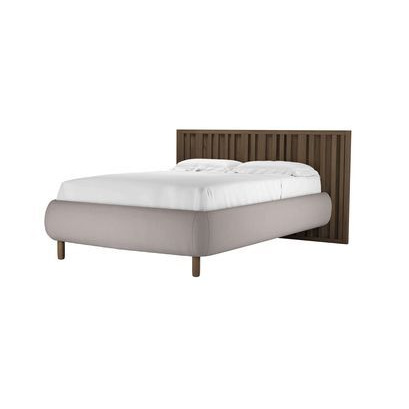 Florence Double Bed in Stone Brushed Linen Cotton - sofa.com