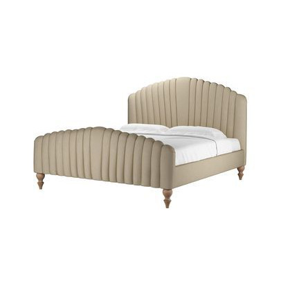 Bella Super King Bed in White Sands Soft Chenille - sofa.com