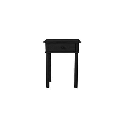 Edwin Bedside Table with One Drawer in Black - sofa.com
