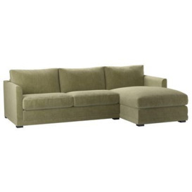 Aissa Medium RHF Chaise Sofa in Urban Nature Brushstroke - sofa.com