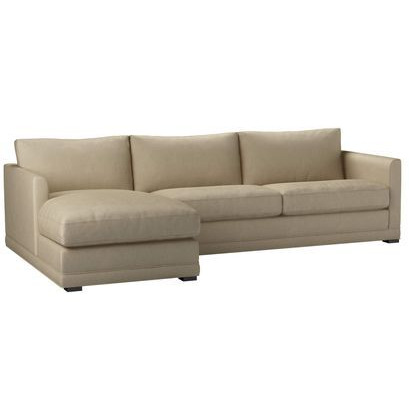 Aissa Large LHF Chaise Sofa in White Sands Soft Chenille - sofa.com