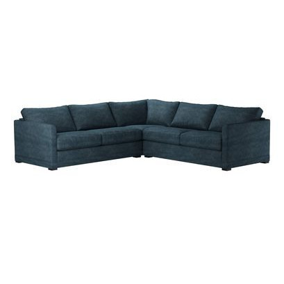 Aissa Medium Corner Sofa in Kingfisher Soft Chenille - sofa.com