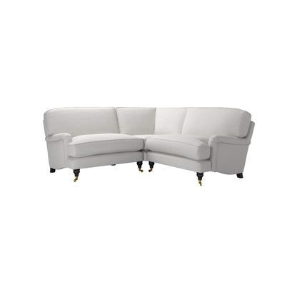 Bluebell Small Corner Sofa in Alabaster Brushed Linen Cotton - sofa.com