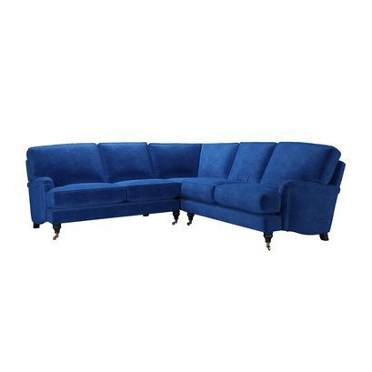 Bluebell Medium Corner Sofa in Cobalt Smart Velvet - sofa.com