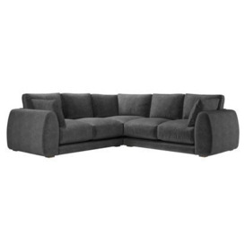 Carmel Medium Corner Sofa in Armour Smart Velvet - sofa.com