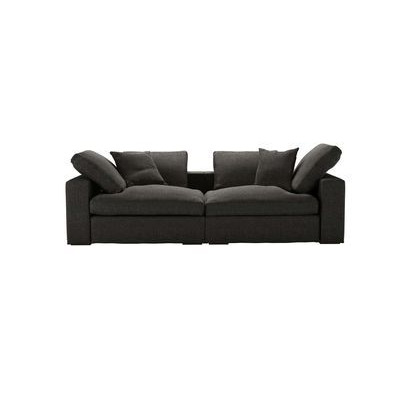 Long Island 2 Seat Modular Sofa in Anthracite Quartz - sofa.com