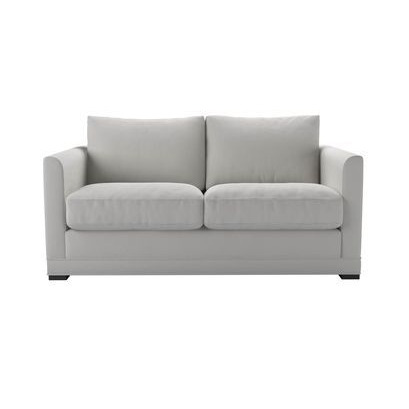 Aissa 2 Seat Sofa in Alabaster Brushed Linen Cotton - sofa.com