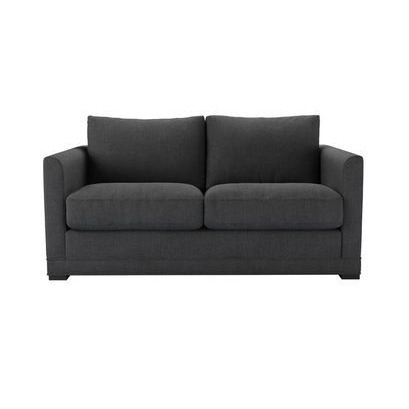 Aissa 2 Seat Sofa in Charcoal Brushed Linen Cotton - sofa.com