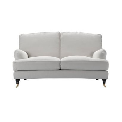 Bluebell 2 Seat Sofa in Alabaster Brushed Linen Cotton - sofa.com