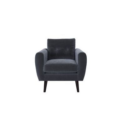 Jack Armchair in Grey Velvet - sofa.com