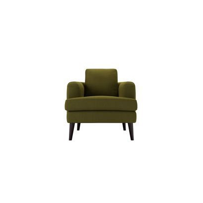 Reuben Armchair in Royal Fern Brushed Linen Cotton - sofa.com