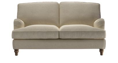 Bluebell Removable Cover 2 Seat Sofa Bed in Pampas Hygge Smart Linen - sofa.com