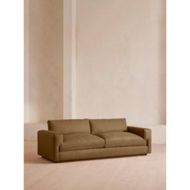 Mossley Three Seater Sofa, Linen, Ochre