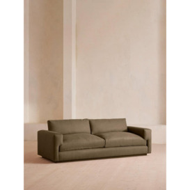Mossley Three Seater Sofa, Linen, Olive