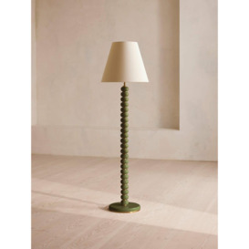 Greyson Floor Lamp, High Gloss Lacquer, Olive