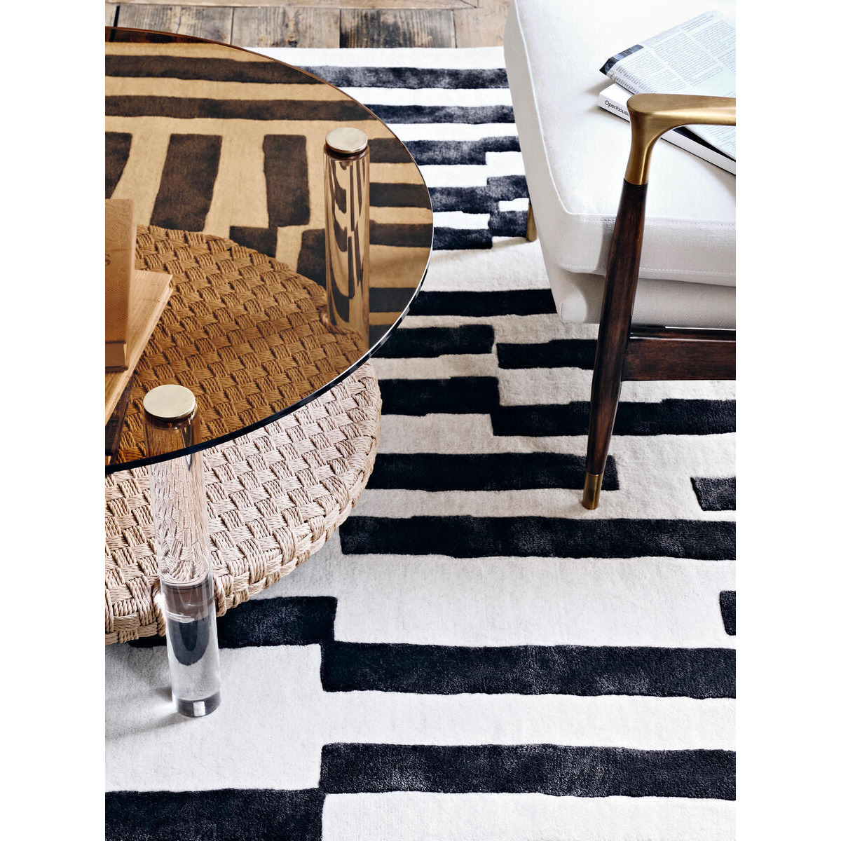 Jarrett Rug, Black, 170 x 240cm - image 1