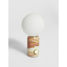 Silas Onyx Marble Table Lamp | Vintage Design & Rotating Dimmer Switch