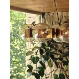 Allis Pendant Light with Six Champagne Tinted Glass Globes