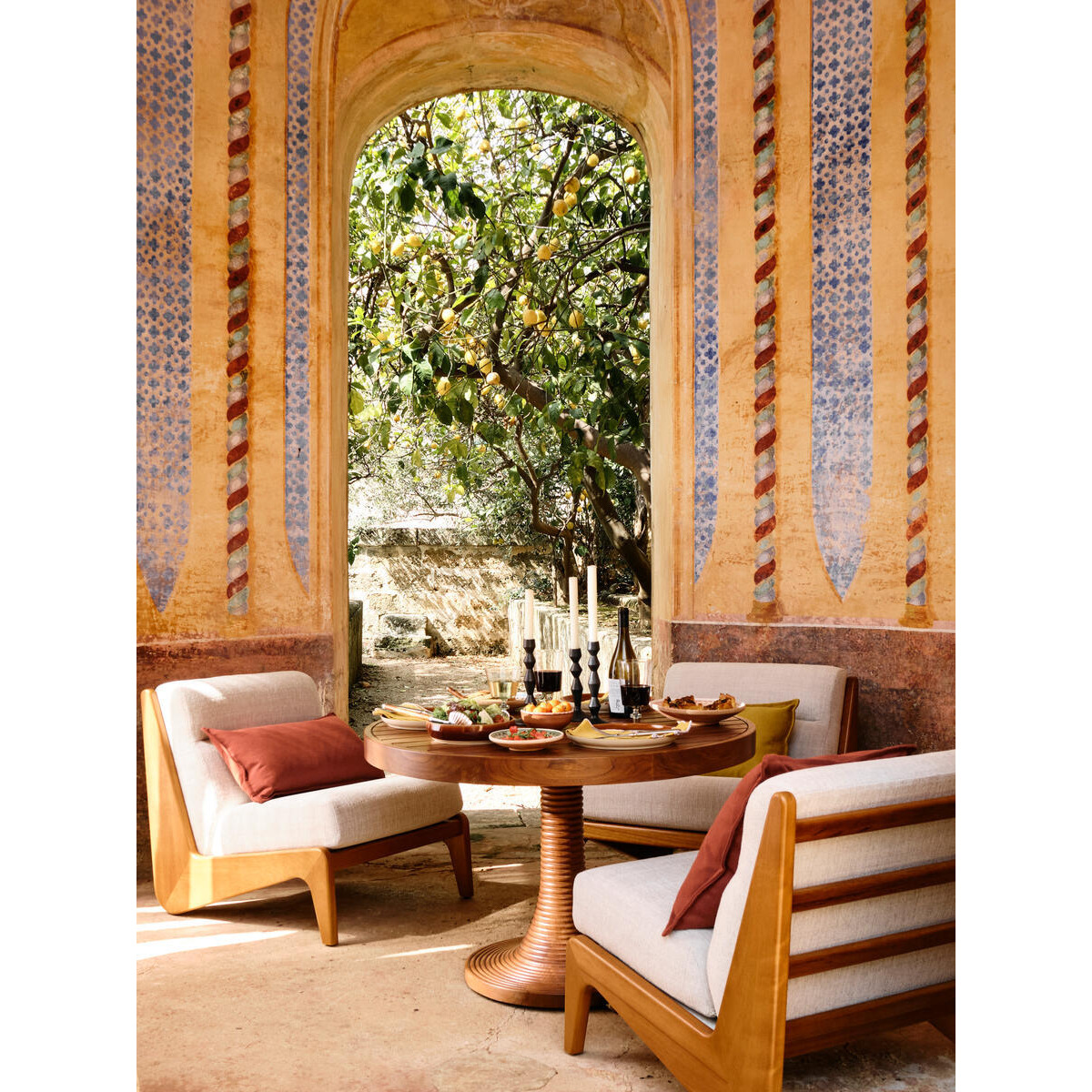 Wood Fletcher Armchair Hashtag Home Fabric Accent Chair Hashtag