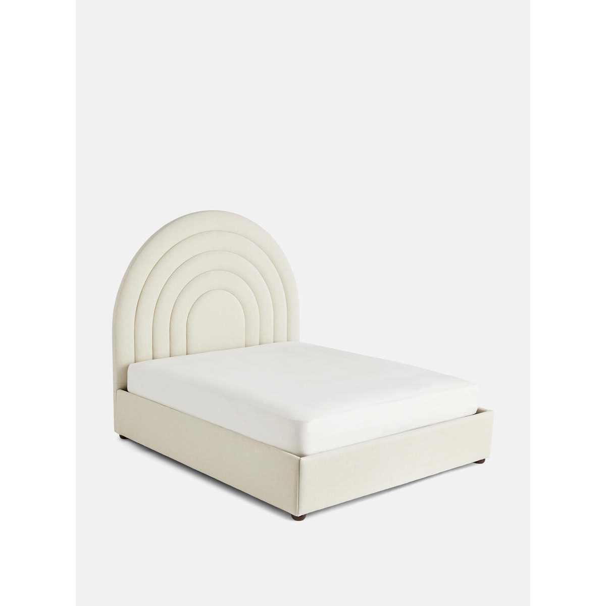 Archway Bed, Emperor, Linen Natural