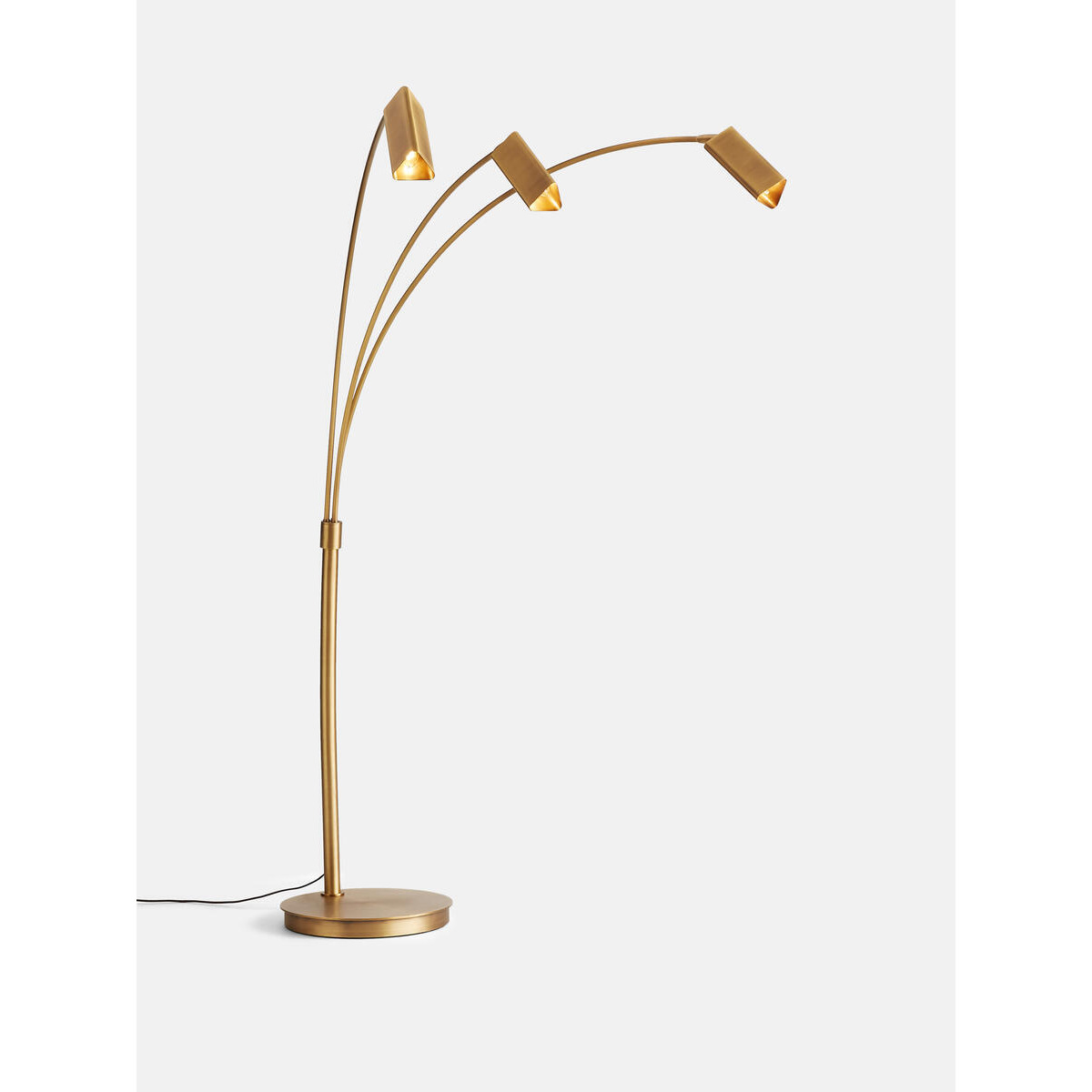 Selina Multi-Head Brass Floor Lamp | Antique Design