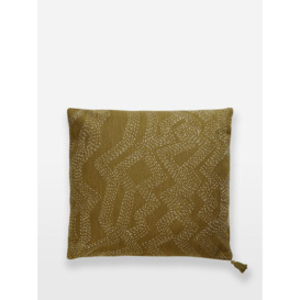 Wick Square Cushion, Olive
