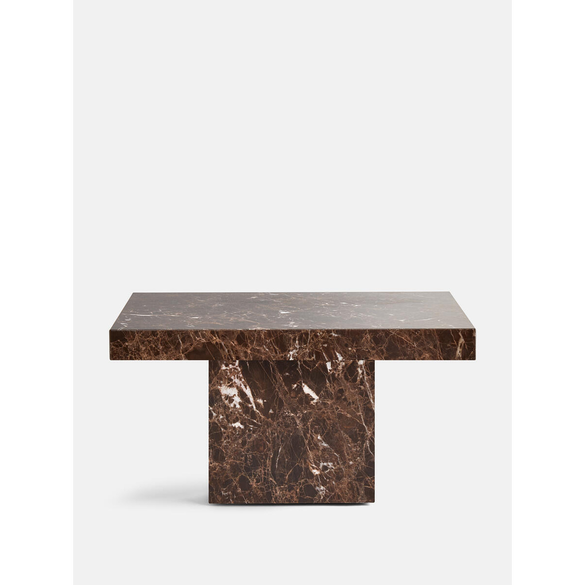 Phoenix Table, Dark Emperador Marble, Low