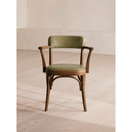 Hamilton Green Leather Dining Chair | Italian Craftsmanship