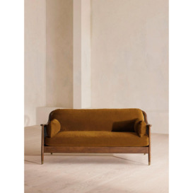 Buy Mustard Velvet Atlanta Three Seater Sofa Online - Shoreditch House Inspired Design