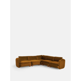 Mustard Velvet Corner Sofa - Vivienne Modular Sofa
