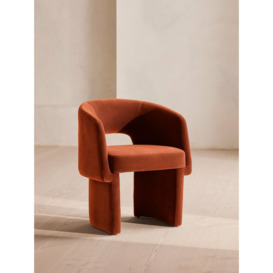 Rust Velvet Morrell Dining Chair | Contemporary House Design
