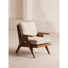 Lia Low Outdoor Dining Chair, Mariaflora Stuoia, Natural UK