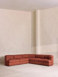 Oona Modular Sofa, Corner Sofa, Linen, Sienna, UK