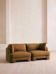 Odell Modular Sofa, Three Seater, Linen, Ochre
