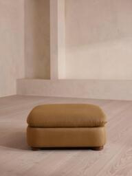 Rava Ottoman, Linen, Ochre