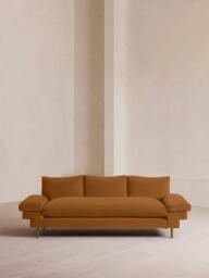 Bristol Sofa, Velvet, Mustard
