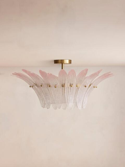 Treviso Semi-Flush, Pink