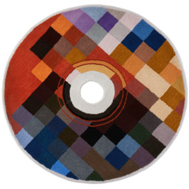 Curves by Sean Brown SSENSE Exclusive Multicolor Handmade CD Rug - thumbnail 1